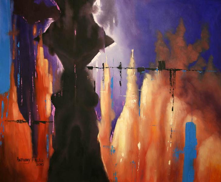 728x600 The Valley Of The Shadow Of Death - Valley Of Death Painting