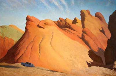 400x263 Death Vallery Paintings Gregory Frux Artist - Valley Of Death Painting