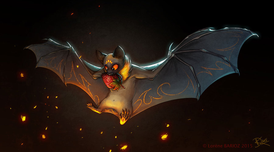 900x500 The Very Bat Day By Dragibuz - Vampire Bat Painting