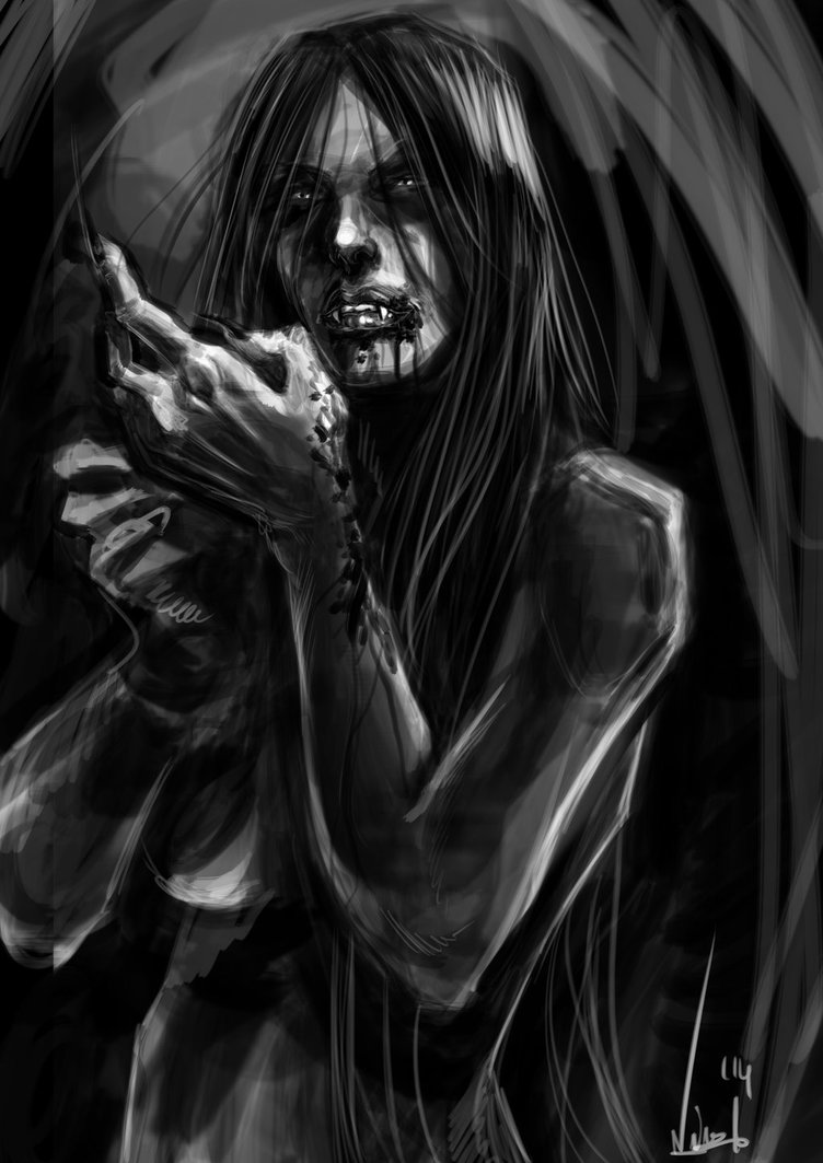 752x1063 Fast Painting - Vampire Painting