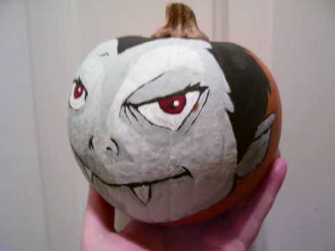 480x360 Vampirefrankensteingirl - Vampire Pumpkin Painting