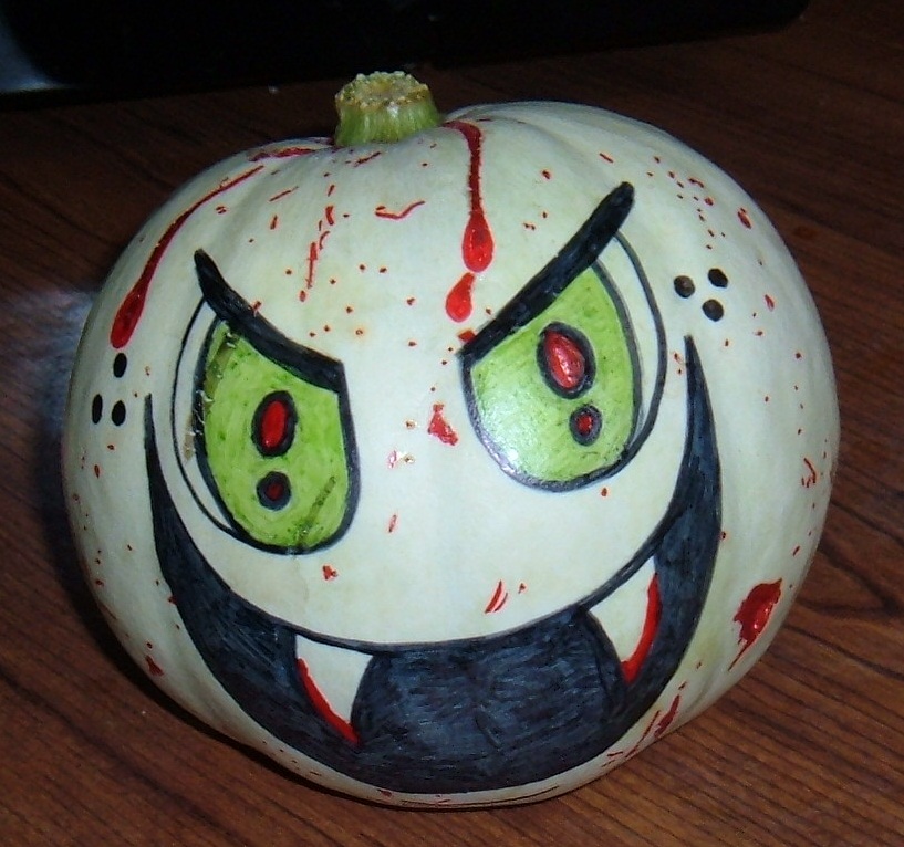 817x766 Vampire Pumpkin By Thesmurfet - Vampire Pumpkin Painting