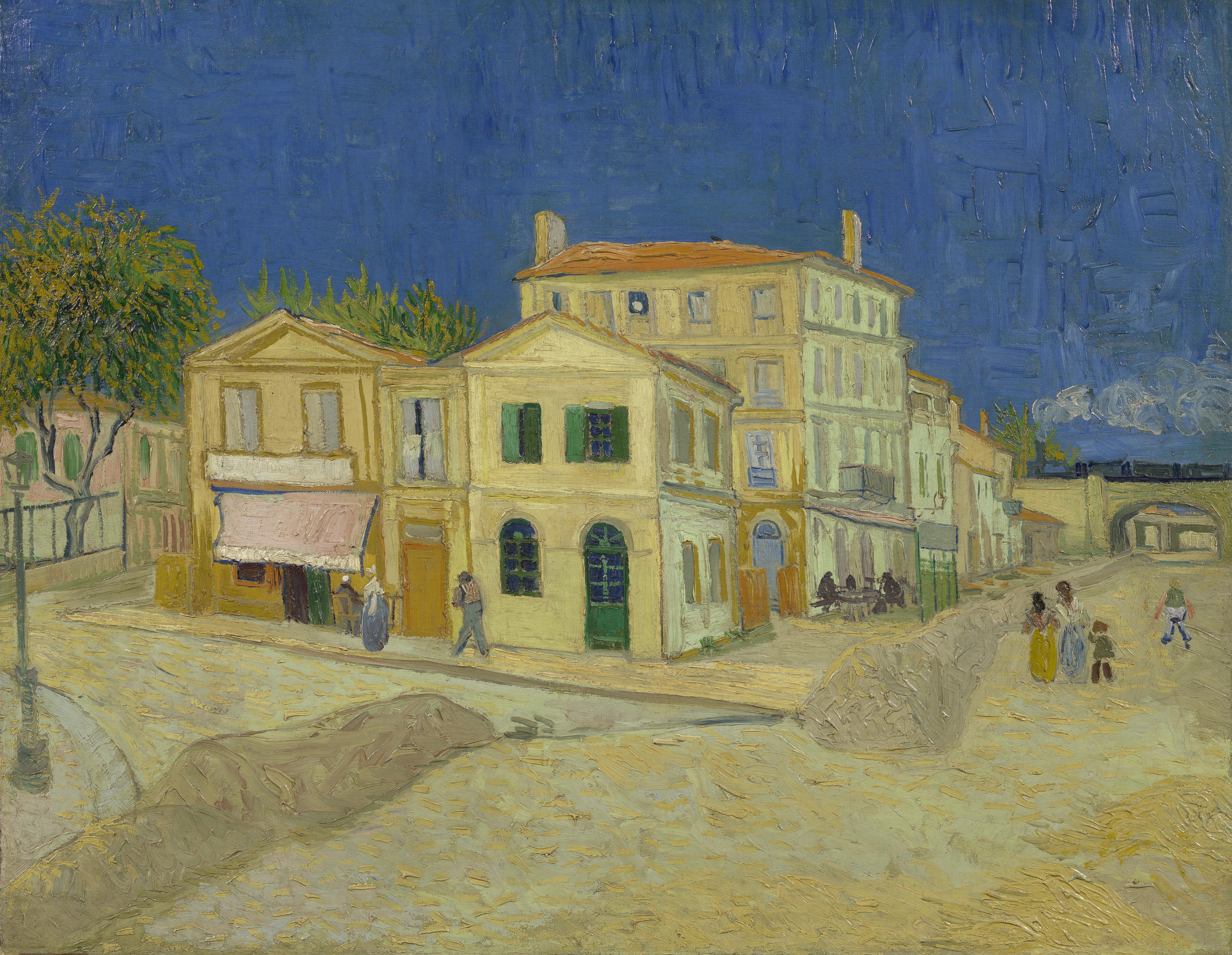 6917x5366 The Yellow House - Van Gogh Bar Painting
