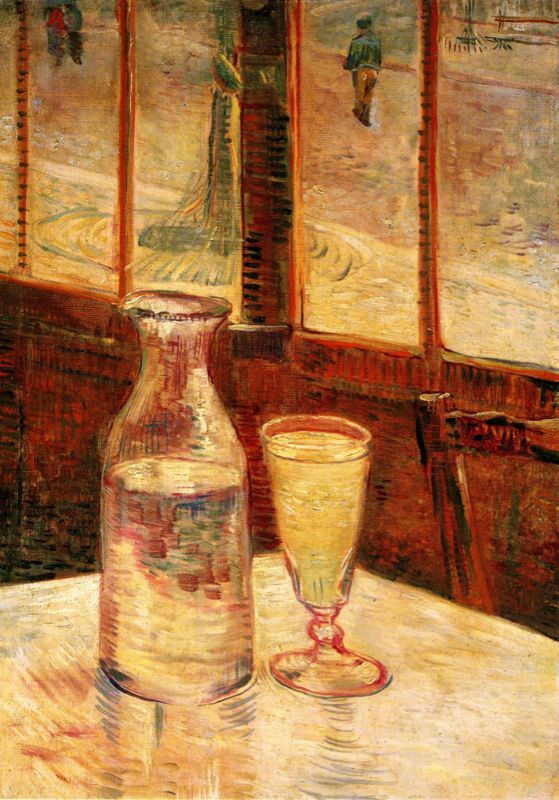 559x800 Van Gogh Painting Reproduction The Still Life With Absinthe - Van Gogh Bar Painting