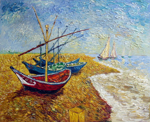 500x406 La Tristesse Durera Eclipseofthemoon - Van Gogh Boat Painting