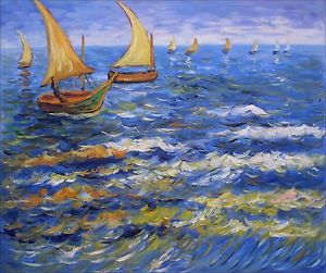 300x251 Van Gogh The Sea - Van Gogh Boat Painting