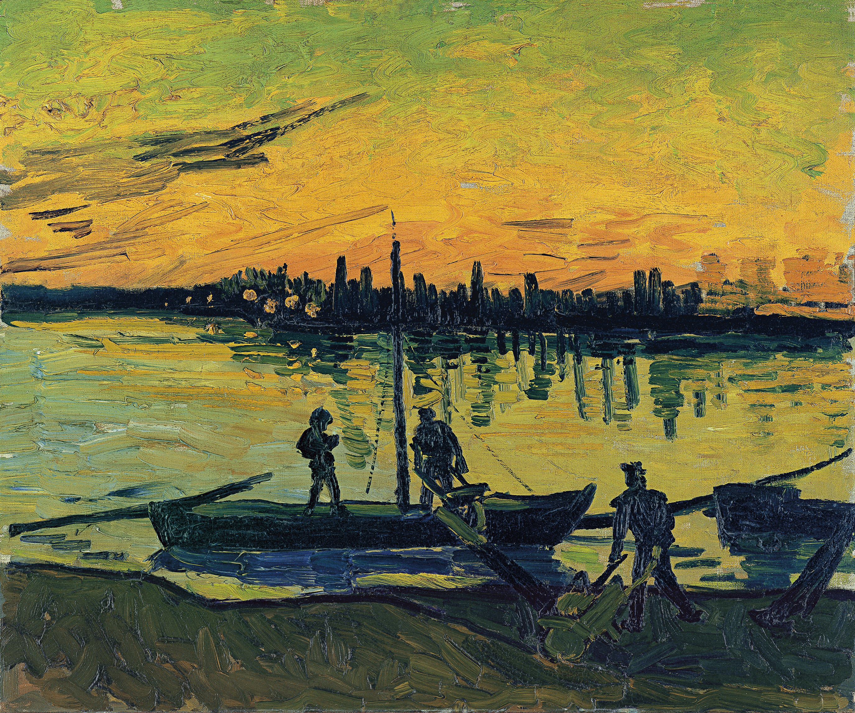 2750x2294 Van Gogh The Stevedores In Arles My2fish A Blog About Sunfish - Van Gogh Boat Painting