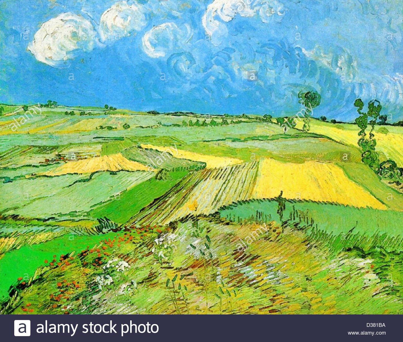 1300x1105 Vincent Van Gogh, Wheat Fields - Van Gogh Field Painting