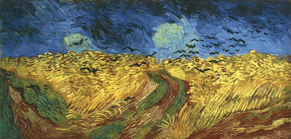 967x463 Vincent Van Gogh The Paintings (Wheat Field With Crows) - Van Gogh Field Painting