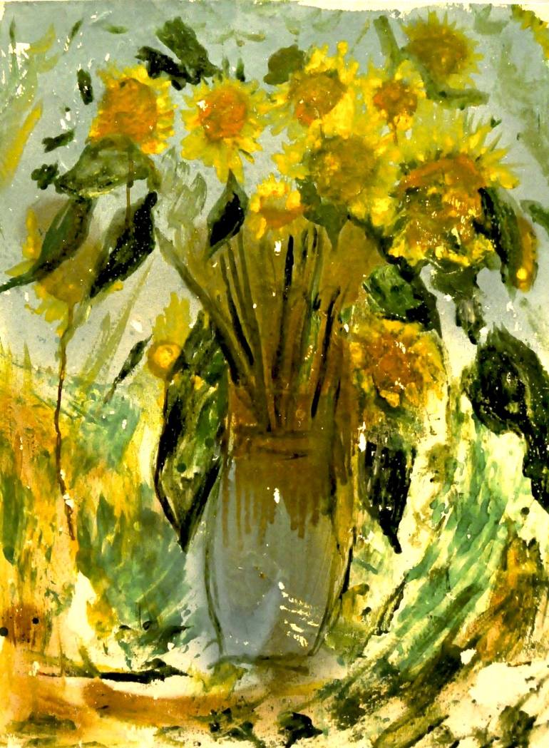770x1049 Saatchi Art Inspired By Sunflower Of Van Gogh Painting By Kian Ziari - Van Gogh Painting