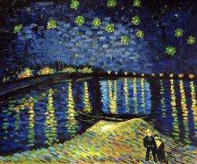 220x183 Starry Night Over The Rhone - Van Gogh Painting