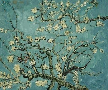 410x345 Van Gogh Almond Blossom Print Van Branches Of An Almond Tree - Van Gogh Painting Almond Blossoms
