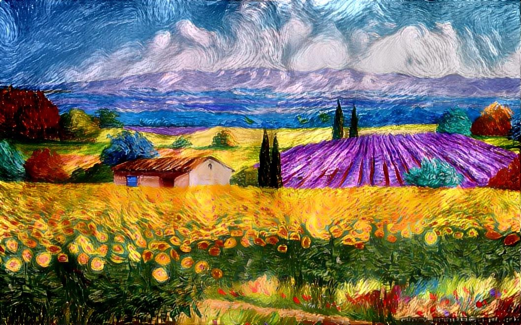 1058x661 Van Gogh Style Painting Deepdream - Van Gogh Painting Style