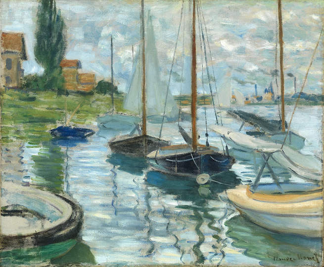 655x541 Impressionists On The Water Legion Of Honor June 13 - Van Gogh Sailboat Painting