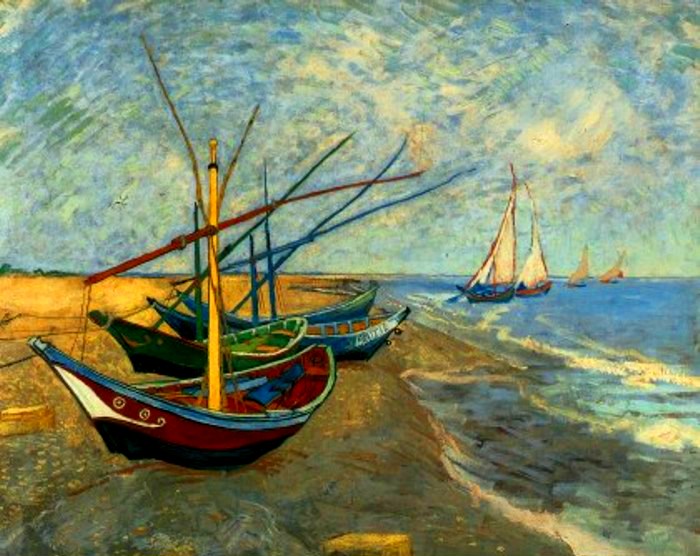 sailboat painting van gogh