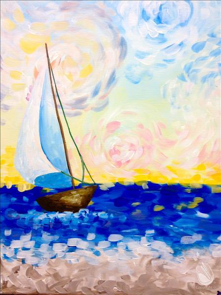 450x600 Van Gogh's A Sailing - Van Gogh Sailboat Painting