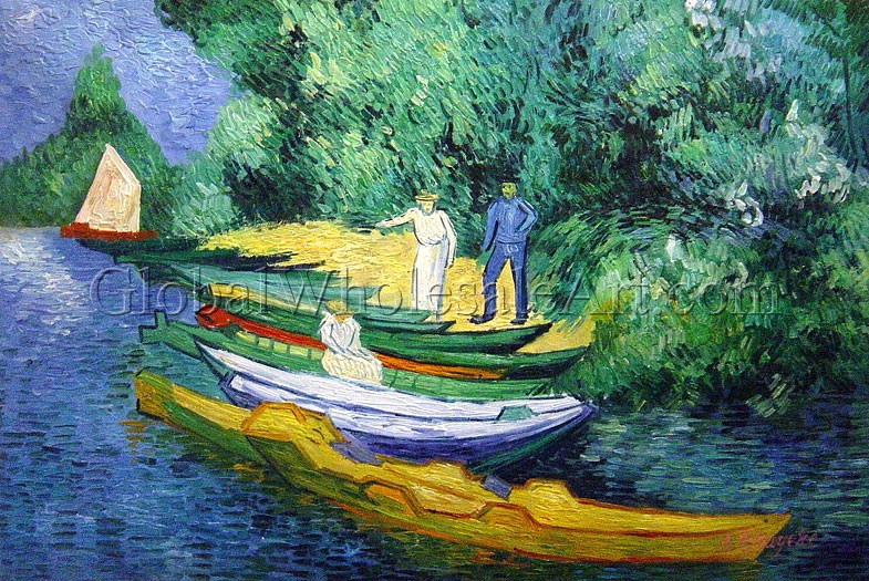 785x525 Vincent Van Gogh - Van Gogh Sailboat Painting