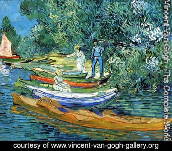 600x527 Vincent Van Gogh - Van Gogh Sailboat Painting