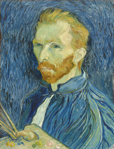 380x495 Van Gogh's Self Portraits - Van Gogh Self-Portrait Painting