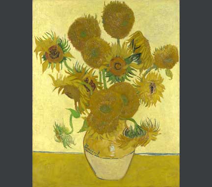 432x380 Van Gogh'S - Van Gogh Sunflower Painting