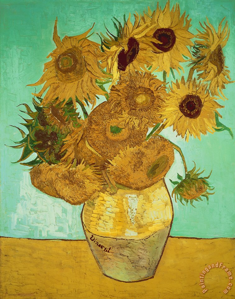 756x960 Vincent Van Gogh Sunflowers Painting - Van Gogh Sunflower Painting