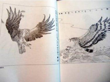 376x281 Hawk Animals Horse Tiger Lion Outline Chinese Painting Tattoo - Van Hawk Painting