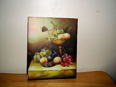 400x300 Van Hunt Oil Painting Signed On Stretched Canvas, Unframed, Fruit - Van Hunt Painting