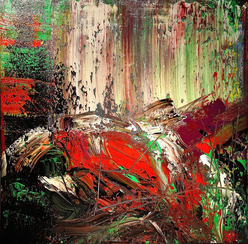 800x787 Abstract Art Painting By Ross Van Hunt The Jungle Httpwww - Van Hunt Painting