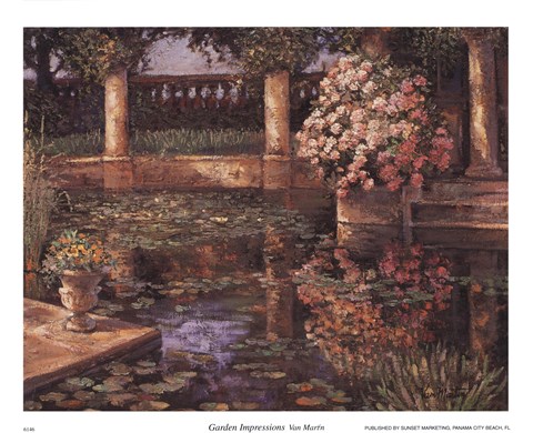 480x390 Garden Impressions Fine Art Print By Van Martin - Van Martin Painting