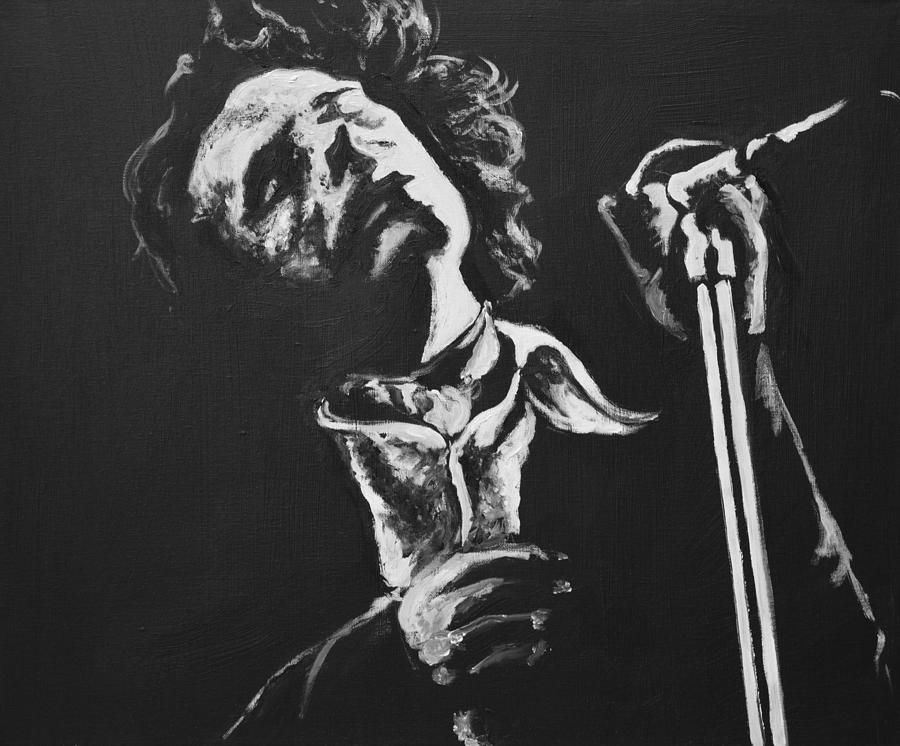 900x746 Van Morrison Painting By Melissa O'Brien - Van Morrison Painting