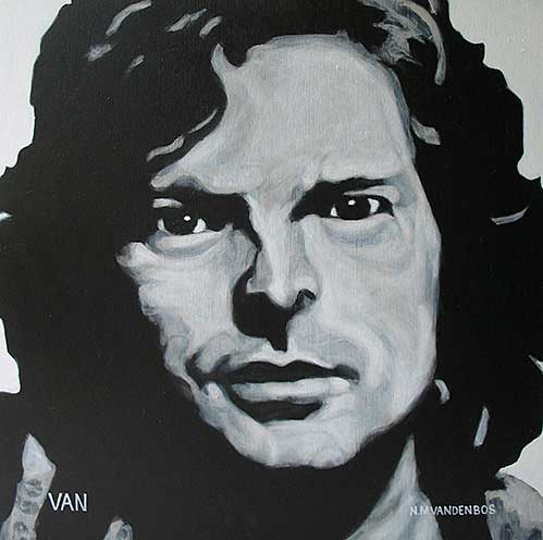 499x496 Nate Vandenbos, Portrait Art As Unique As A Fingerprint Van Morrison - Van Morrison Painting
