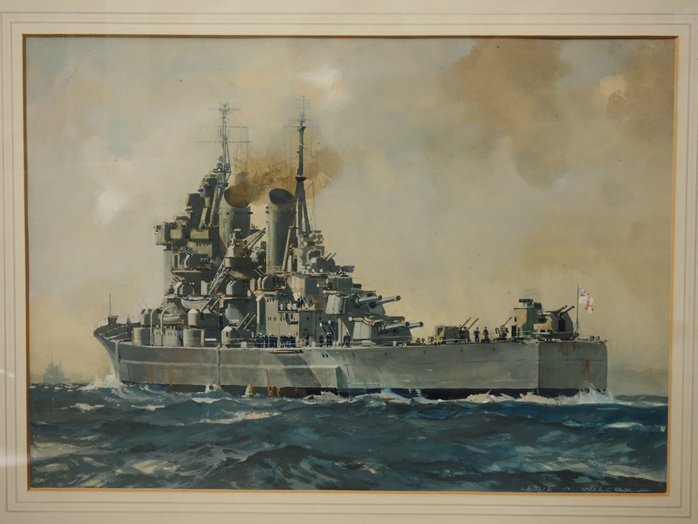 1000x750 Painting Of The Week No.14 Hms Vanguard By Leslie A Wilcox - Vanguard Painting