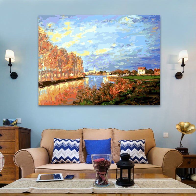 800x800 Coloring By Numbers Sence Digital Paint By Numbers Vanilla Sky Diy - Vanilla Sky Painting