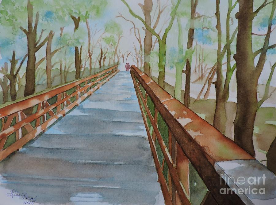 900x671 Vanishing Point Painting By Lise Piche - Vanishing Point Painting