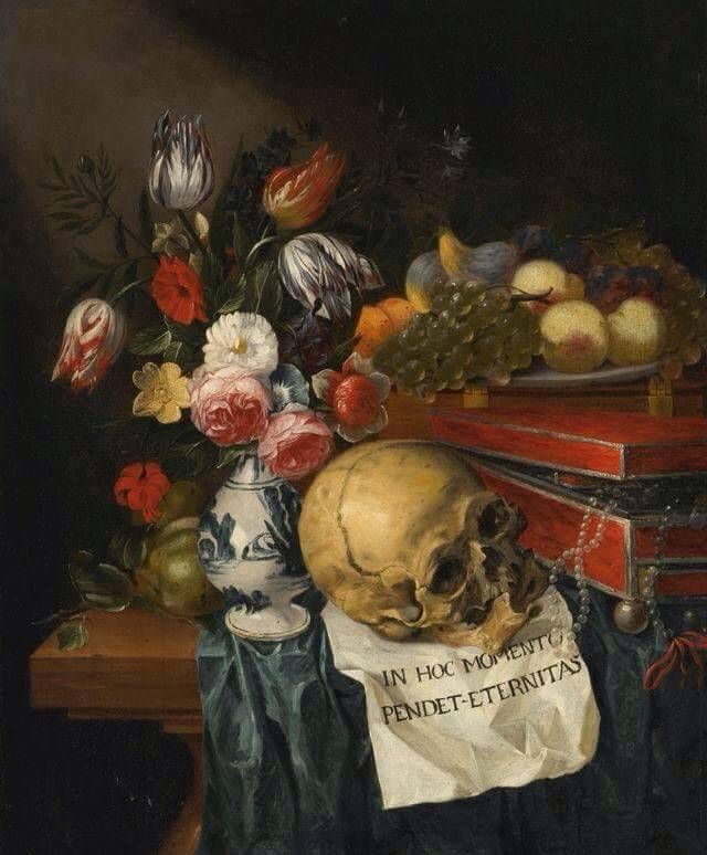 640x774 Flemish School - Vanitas Painting