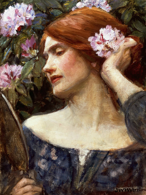 480x640 Neo Classical Figurative Painting Canvas Portrait Poster Beauty - Vanity Painting