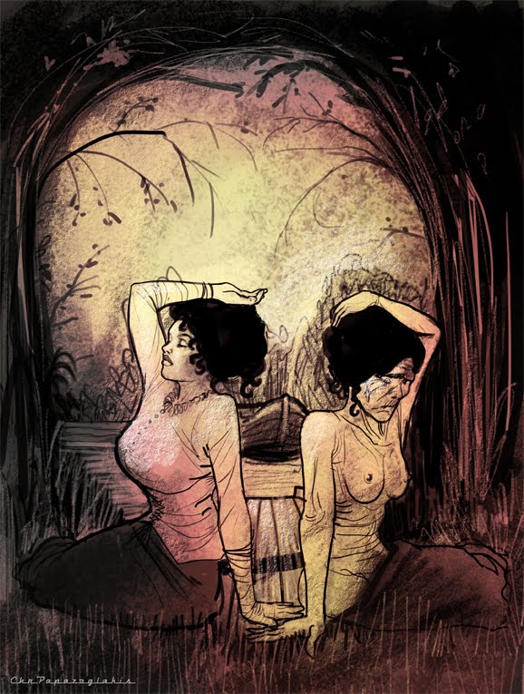 578x765 Xtian's Illustration Blog Illustration Friday - Vanity Painting