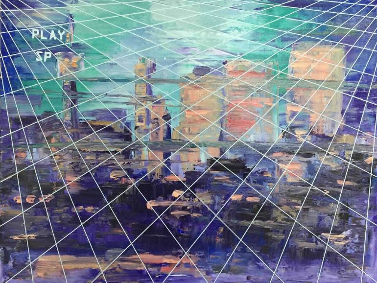 770x578 Saatchi Art Vaporwave Painting By Kim Younggyu - Vaporwave Painting