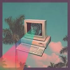 225x225 91 Best Vaporwave Images On Vaporwave, Palm Trees - Vaporwave Painting