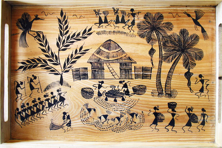 741x494 Warli Painting - Varli Painting