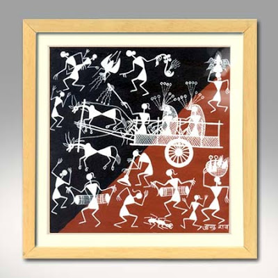 400x400 Warli Painting Exotic Indian Art Method Of Warli Paintings - Varli Painting