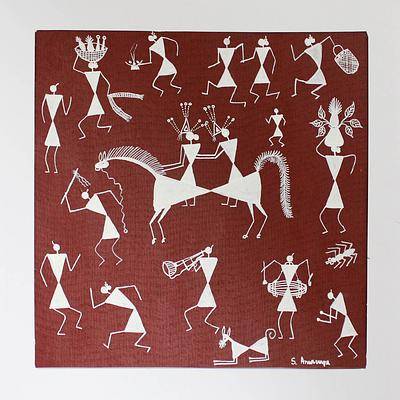 400x400 Folk Art Warli Painting - Varli Painting