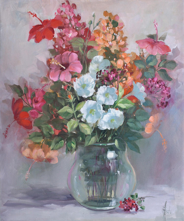 Vase Flower Painting At Paintingvalley Com Explore Collection Of