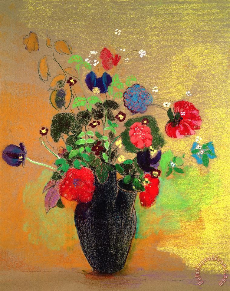 760x960 Odilon Redon Vase Of Flowers Painting - Vase Of Flowers Painting