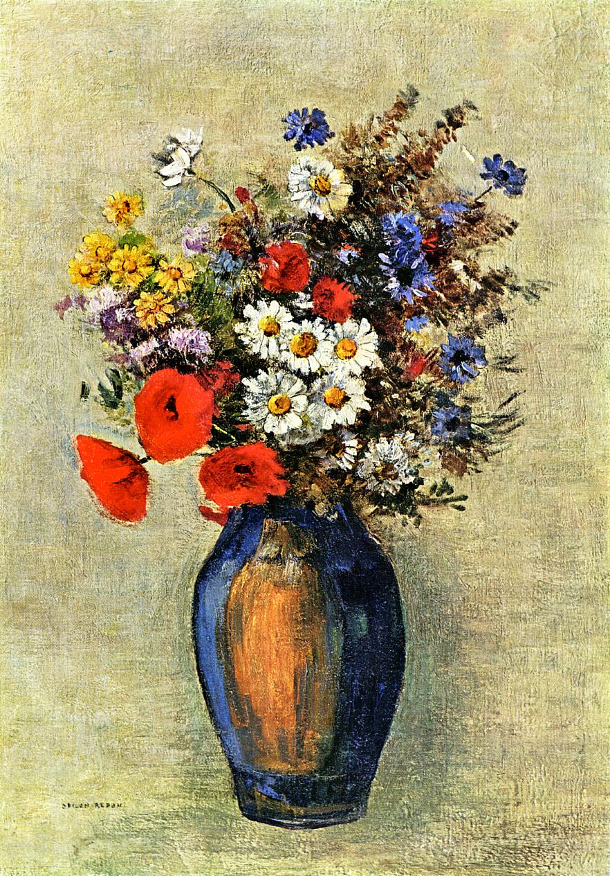 882x1265 Vase Of Flowers 14 Painting Odilon Redon Oil Paintings - Vase Of Flowers Painting