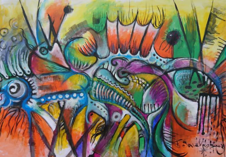 770x536 Saatchi Art Algas Solares Painting By Toshio Sone Vasquez - Vasquez Painting