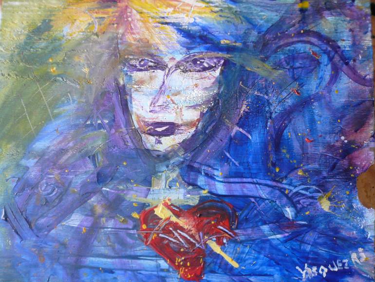 770x578 Saatchi Art Imagen Azul Painting By Ramiro J Vasquez - Vasquez Painting