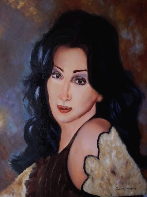 480x640 Jeanette Vasquez Artwork Cherokee Woman Original Painting Oil - Vasquez Painting