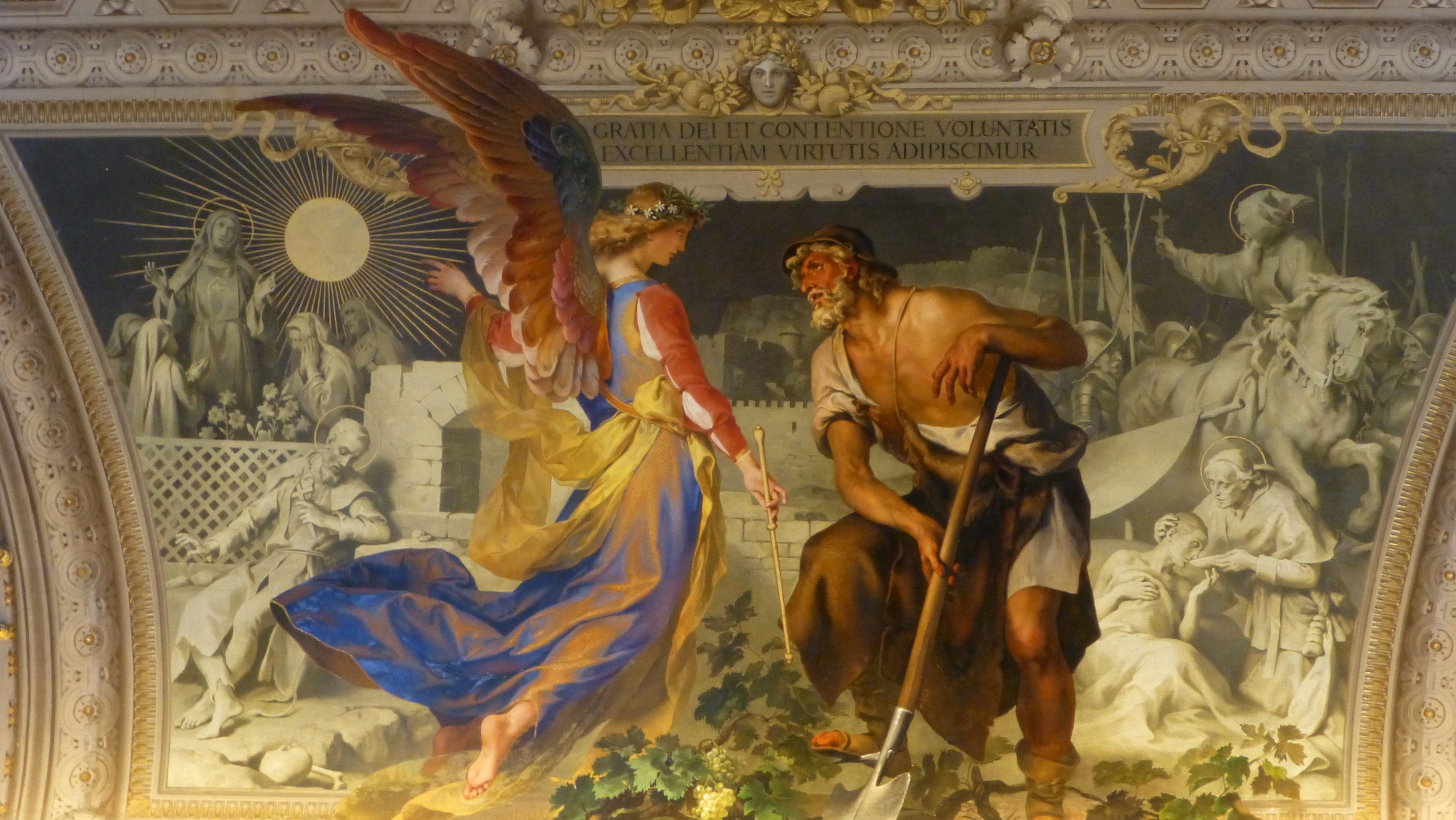 4320x2432 The Angel And The Farmer Stu's Photos - Vatican City Painting