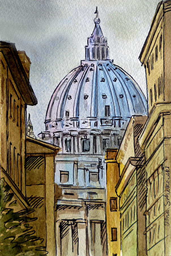 Vatican City Painting at PaintingValley.com | Explore collection of ...